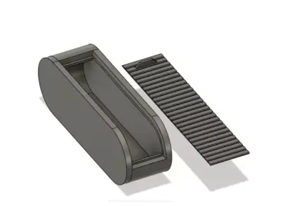 Rolling top Pill Box 3D model