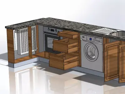Kitchen Cabinet Desgn 3D model