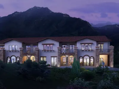 3D model of 2022 luxury fashion villa exterior 16 3D model