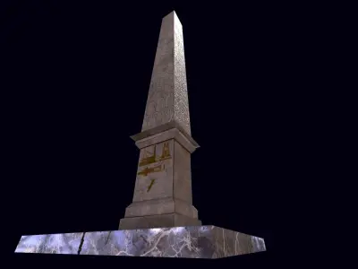 Obelisque du Louxor Low-poly 3D model