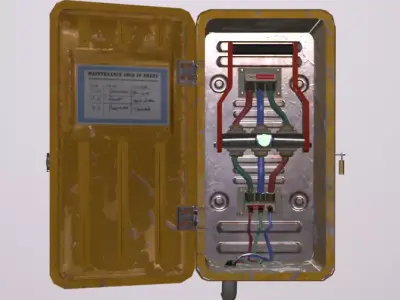 Panel Switch Low-poly 3D model