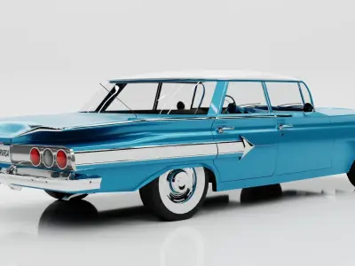 Chevrolet 1960 Impala 3D Model Low-poly 3D model