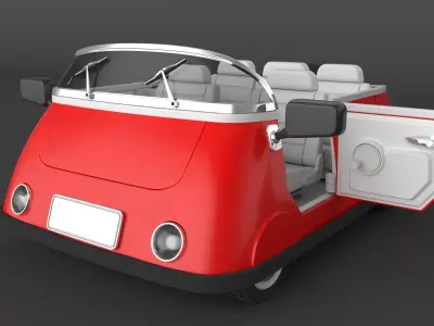 3D model Cartoon Car  3D model