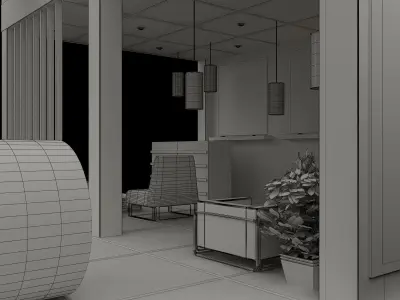  Booth Exhibition Stand a592a  3D model