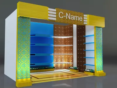 Booth Exhibition Stand a288 3D model