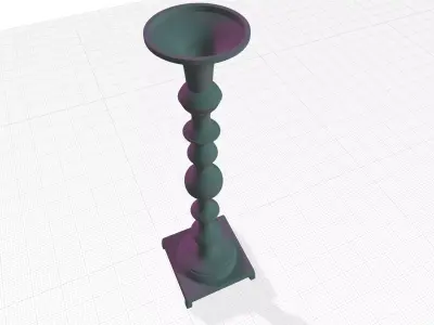 Coro Tabletop Candlestick Free 3D model