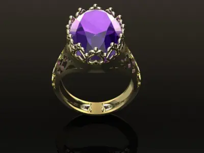 Luxury Ring 3D print model