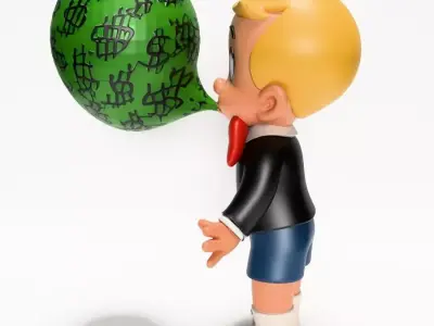  Poor Little Richie Rich Boy Cash Bubble Gum Kid Comics toy 3D print model