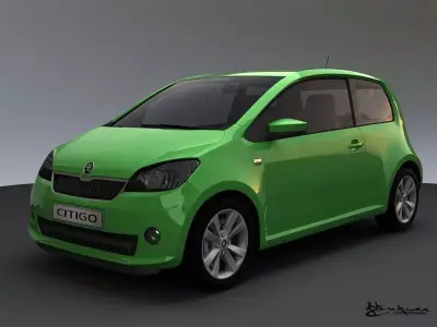 Skoda Citigo 3 doors 2012 3D model