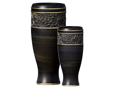 Oriental Luxury Decorative garden Floor Vase Urn Pot Arabic 3D model