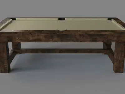 Game Room Billiard Table 3D model