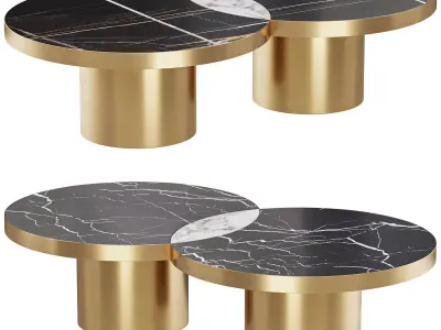 Ceramic Marble Coffee Table  3D model