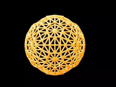 Christmas Light and Ball 3D print model