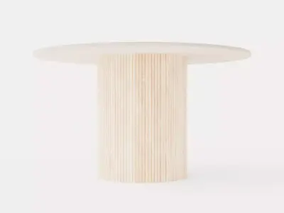 Kopparbo Dining Table Around 130 Cm Low-poly 3D model