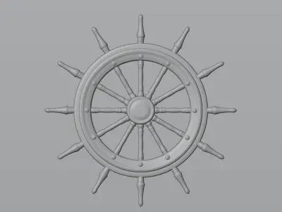 Steering wheel 3D model