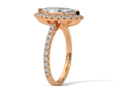 solitaire ring with detail images and 360 render videos 83 3D print model