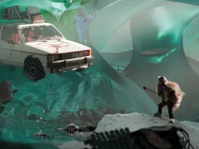 1984 VW Mk1 Rabbit GTi  Low-poly 3D model