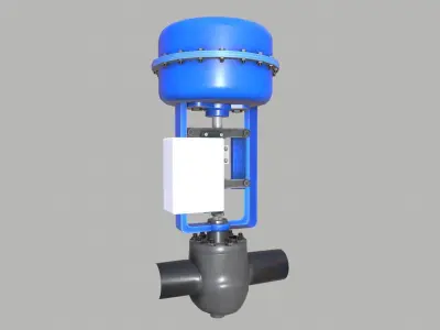 Control Valve Low-poly 3D model