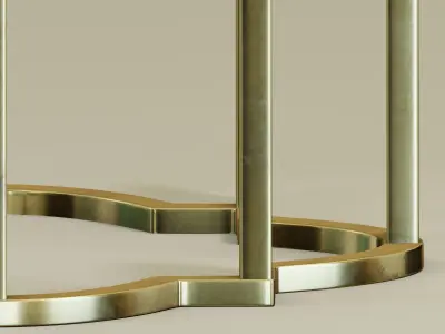  Quatrefoil accent table 3D model