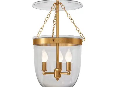 Ann Morris Ampule Pendant Light 3D model