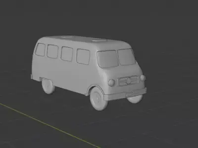  ZSD Nysa N59 Bus Car Van 3D model