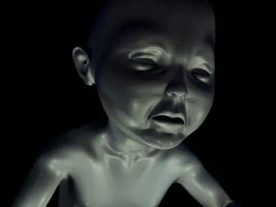 PRINT READY BABY SEATED 3 3D print model