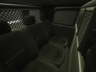 Police Vehicle Modular Low-poly 3D model