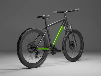 Bike cycle Low-poly 3D model