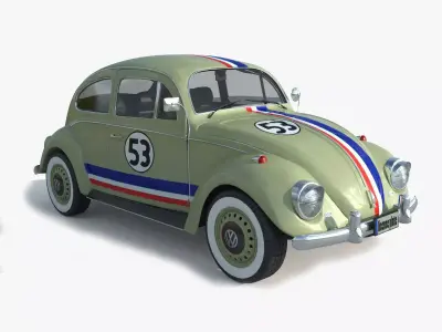 Volkswagen Beetle 1974 3D model