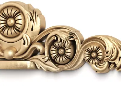 Carved decor 5 3D model