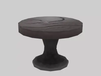 Wooden Table  Low-poly 3D model