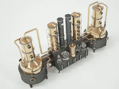 Alcohol mashine 3D model