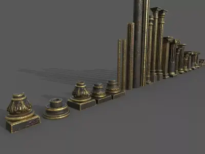 Classic columns   3D model