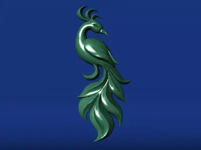 Elegant Bird Pendant or Sculpture 3D print model