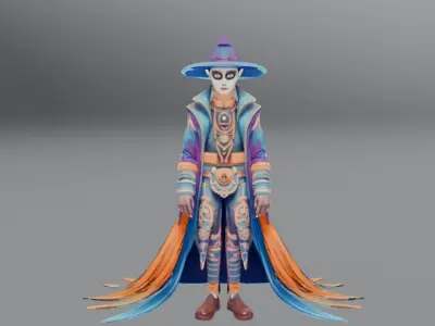 mexican wizard 3D model