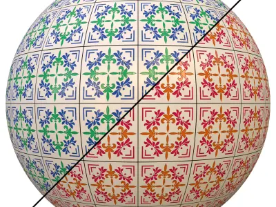 tile patterned 84-seamless-4k-pbr  3D model