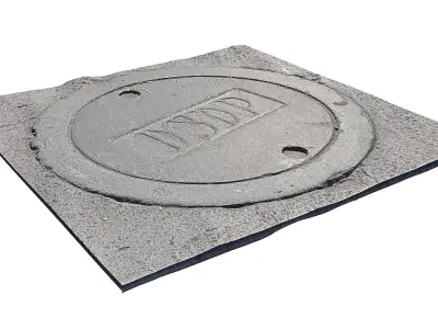 Sewerage hatchway 3D model