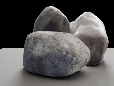 Rocks Pack low poly Free 3D model