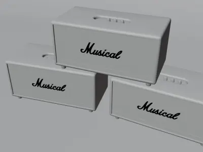 Audio speaker model Free 3D model