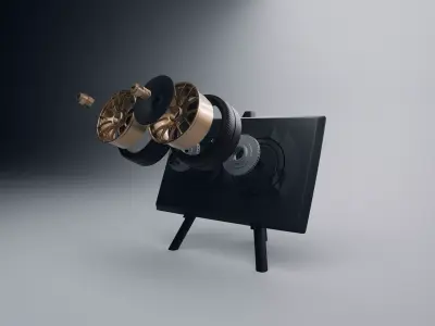 Porsche 911 GT3 RS 992 Wheel Art Desktop Display - Model 2 3D print model