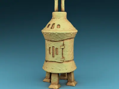 Stylized decor of Middle Ages Set Part 2 3D print model