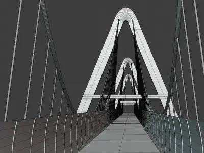 Pedestrian bridge 3 3D model