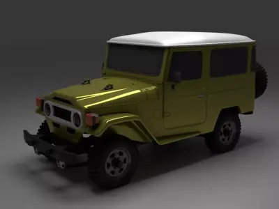 a TOYOTA fj40 car modell 3D model