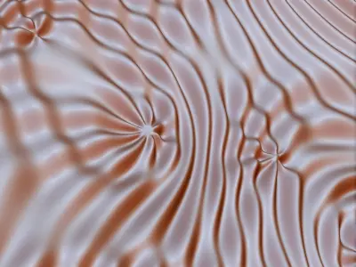 Flow 6370 wavy 3D relief for CNC milling 3D print model