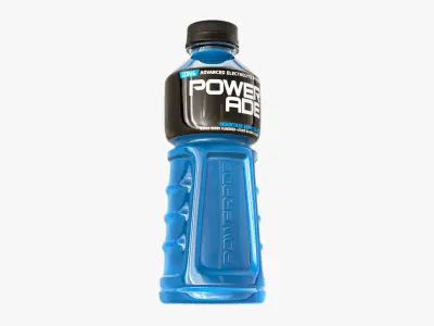 Powerade Bottle Low-poly 3D model