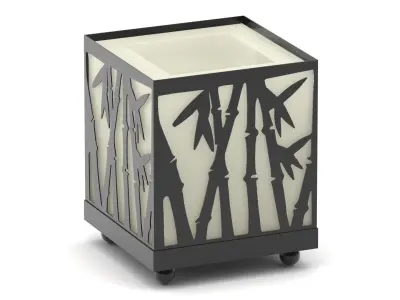 Bamboo candle holder 3D model