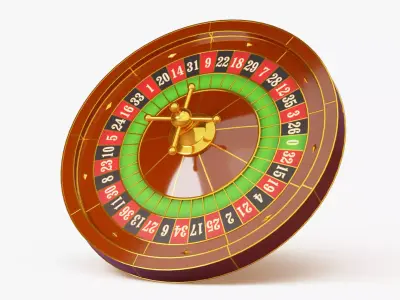 European Roulette Wheel 3D model