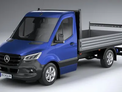 Mercedes-Benz Sprinter Pickup short 2025 3D model