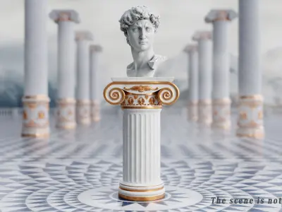 Head of David 3D model