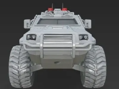 3D Printable Police Tactical Vehicle 3D print model